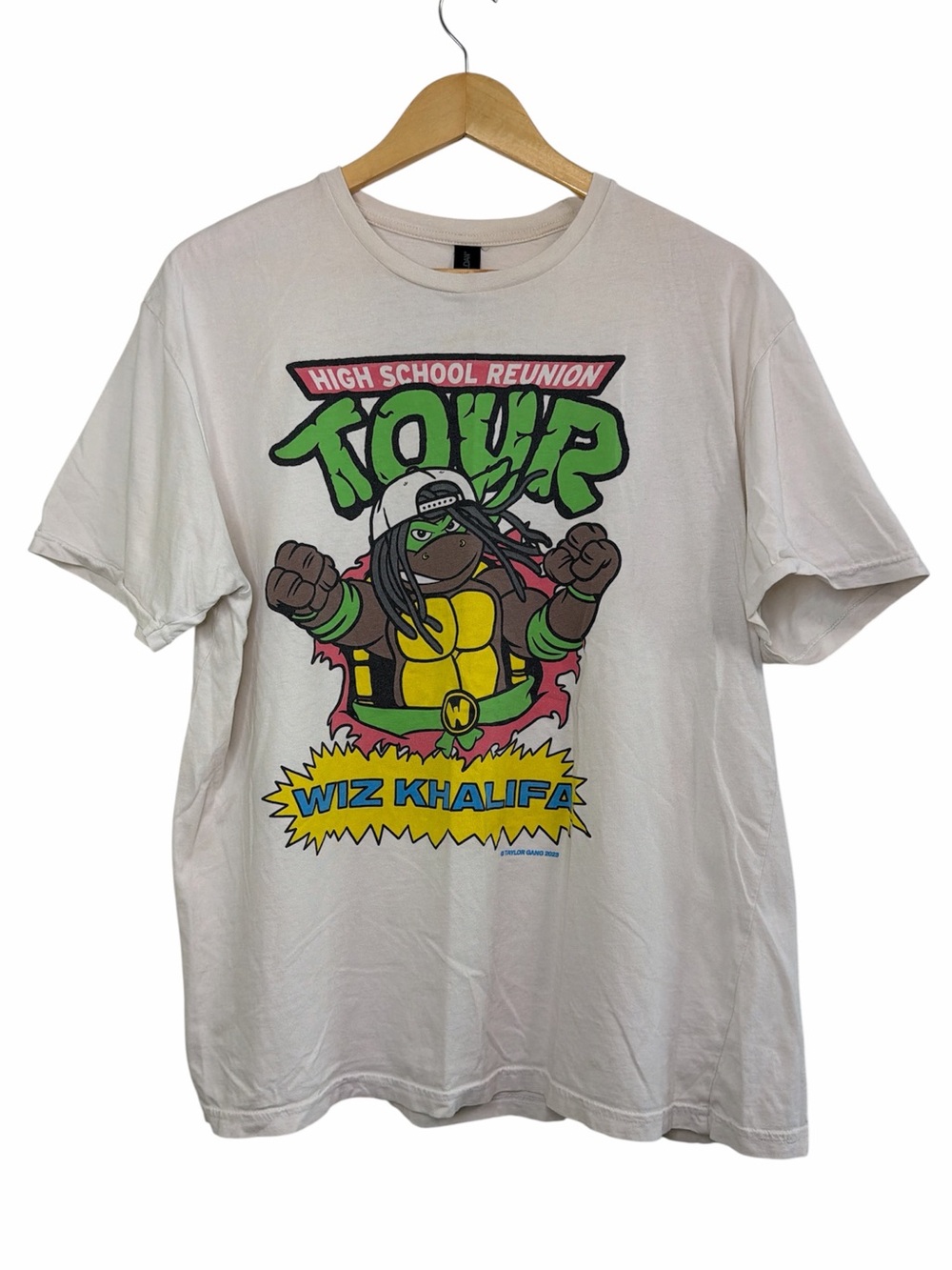 Wiz Khalifa High School Reunion Tour Tee TMNT Graphic Gildan XL